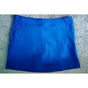 Lady Hagen Pickleball Tennis Golf Skirt Skort Size 12 Navy Blue Zipper Sporty